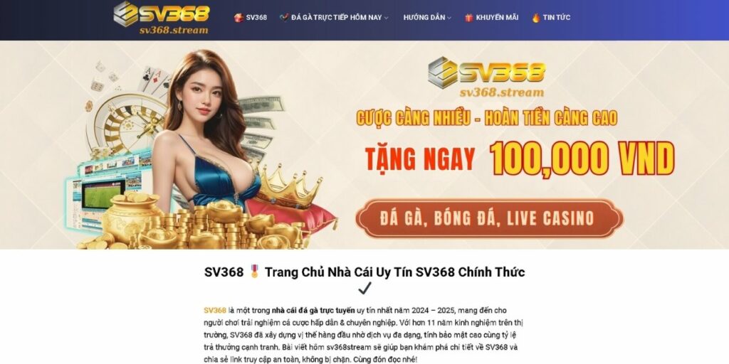 Truy cập đúng link nhà cái SV368 để tránh nguy cơ bị lừa đảo